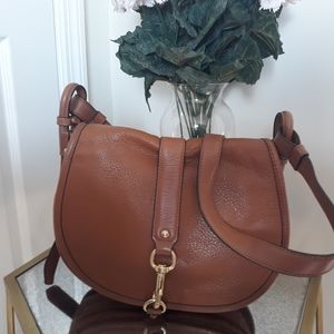 MICHAEL KORS TAN JAMIE SADDLE BAG